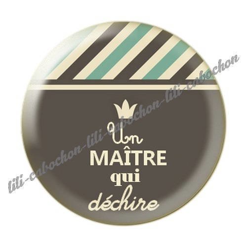 Cabochon résine a coller 25 mm maître i35 