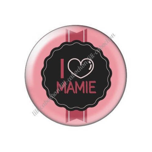 Cabochon résine a coller 25 mm  mamie m19 