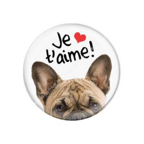 Cabochon résine a coller 25 mm saint valentin amour je t'aime a4 