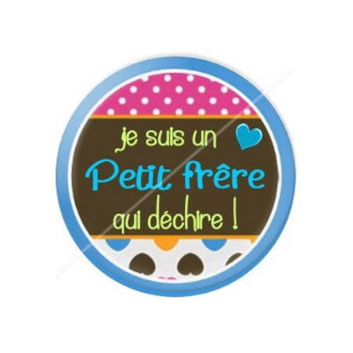Cabochon résine a coller 25 mm petit frère f3 