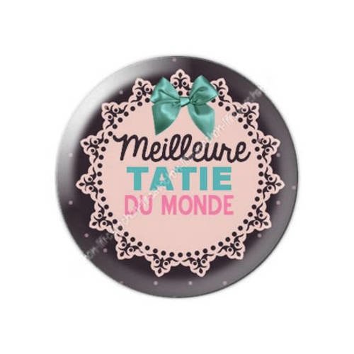 Cabochon résine a coller 25 mm tatie tata f5 