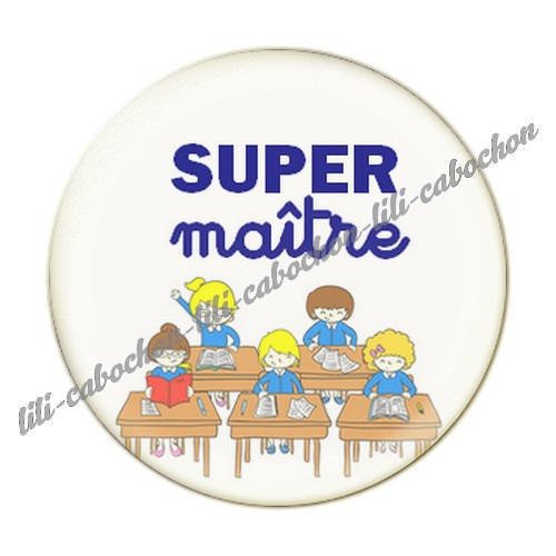 Cabochon résine a coller 25 mm maître i43 