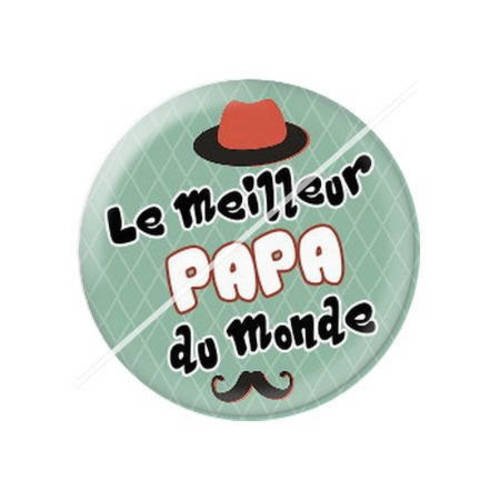 Cabochon résine a coller 25 mm pour papa b6 