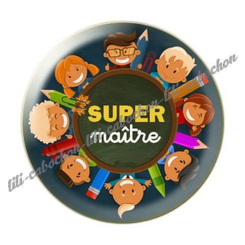 Cabochon résine a coller 25 mm maître i46 