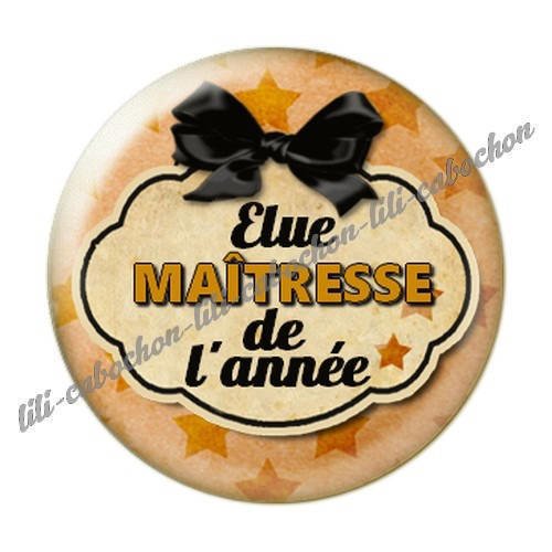 Cabochon résine a coller 25 mm maîtresse i9 