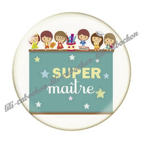 Cabochon résine a coller 25 mm maître i48 