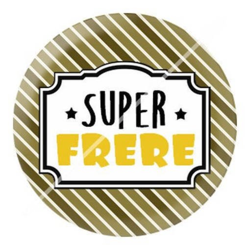 Cabochon résine a coller 25 mm frère 3 