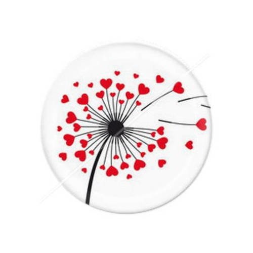 Cabochon résine a coller 25 mm  coeur amour valentin 5 