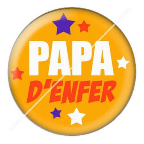 Cabochon résine a coller 25 mm papa d6 