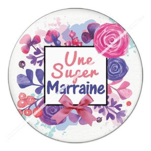 Cabochon résine a coller 25 mm marraine 2 