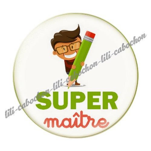 Cabochon résine a coller 25 mm maître i52 