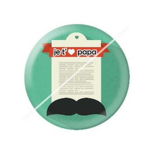 Cabochon résine a coller 25 mm pour papa b10 