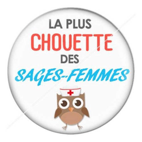 Cabochon résine a coller 25 mm pour sage-femme 7 