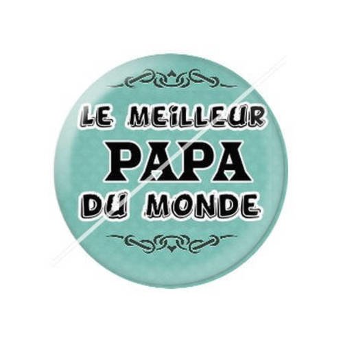 Cabochon résine a coller 25 mm pour papa b12 