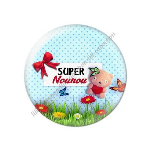 Cabochon résine a coller 25 mm nounou k2 