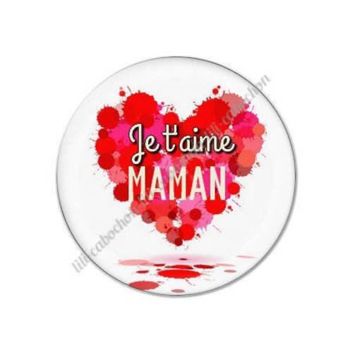 Cabochon résine a coller 25 mm maman m47 