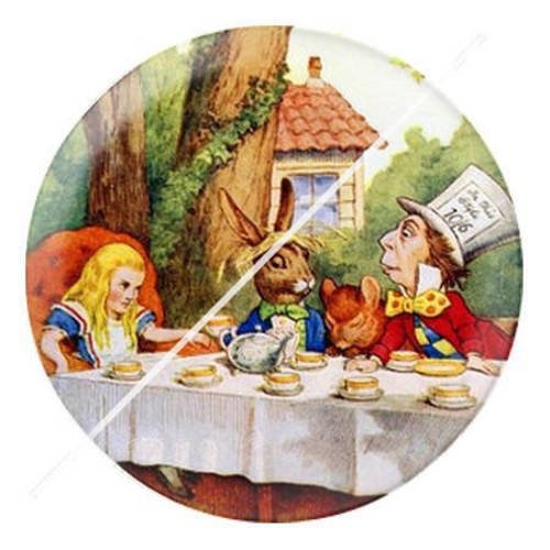 Cabochon résine a coller 25 mm à alice b3 