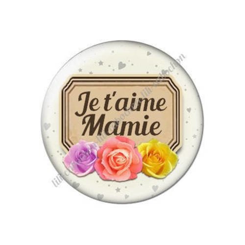 Cabochon résine a coller 25 mm  mamie m42 