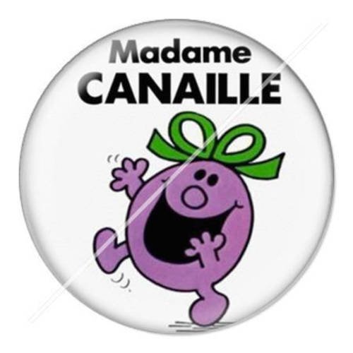 Cabochon résine a coller 25 mm madame 2 