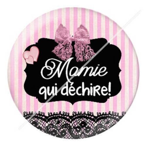 Cabochon résine a coller 25 mm pour mamie b9 