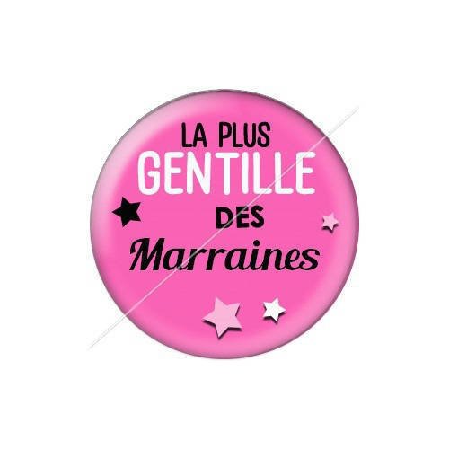 Cabochon résine a coller 25 mm marraine j12 