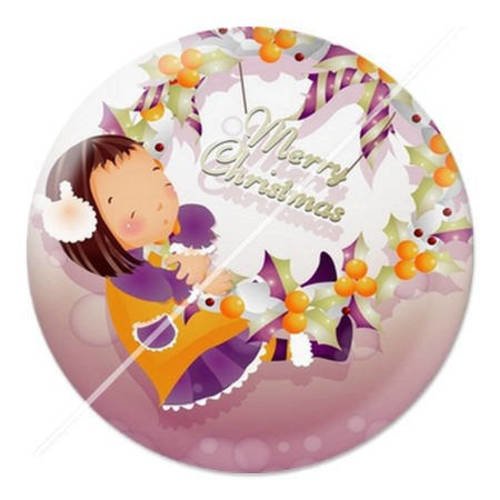 Cabochon résine a coller 25 mm noël b15 