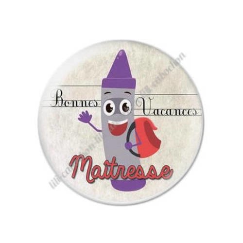 Cabochon résine a coller 25 mm maîtresse t48 