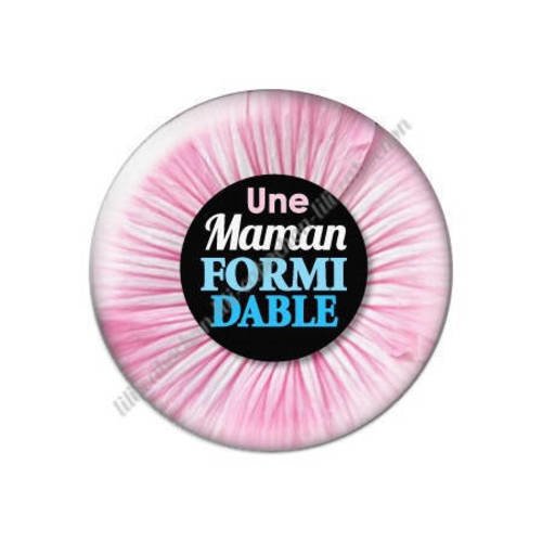 Cabochon résine a coller 25 mm maman p1 