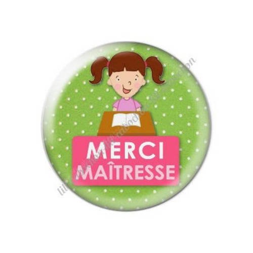 Cabochon résine a coller 25 mm maîtresse h26 