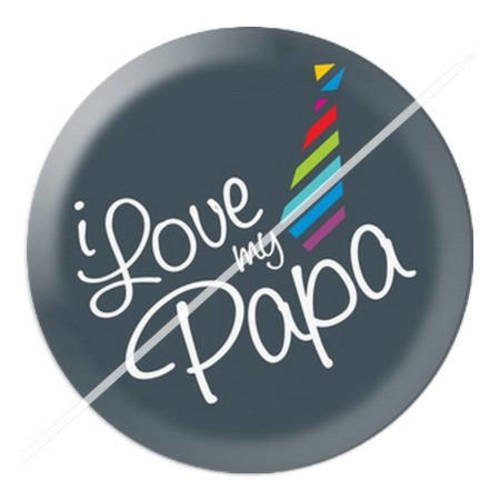 Cabochon résine a coller 25 mm papa 12 