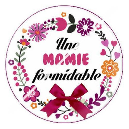 Cabochon résine a coller 25 mm pour mamie b1 