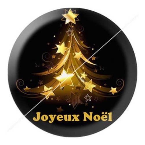 Cabochon résine a coller 25 mm joyeux noël hiver e5 