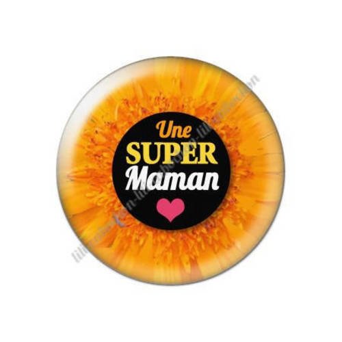 Cabochon résine a coller 25 mm maman p9 