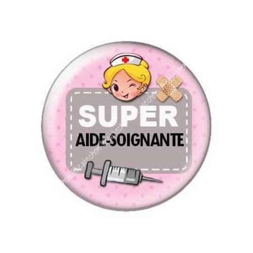 Cabochon résine a coller 25 mm super aide soignante j9 