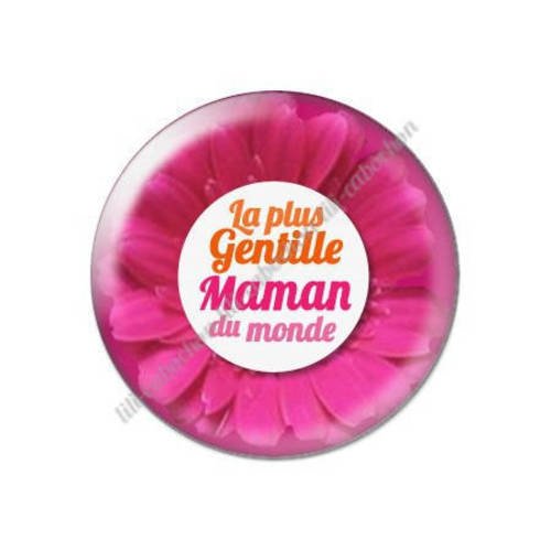 Cabochon résine a coller 25 mm maman p3 