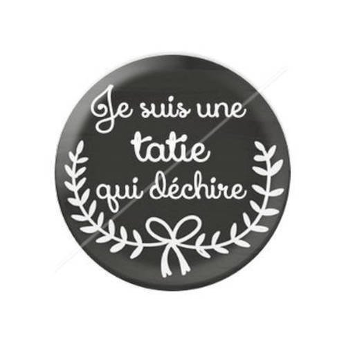 Cabochon résine a coller 25 mm tatie e1 