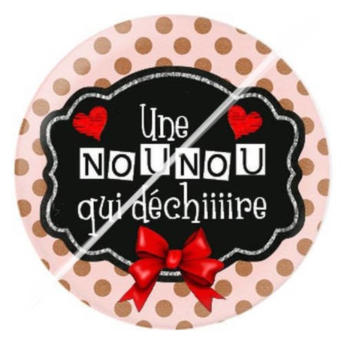 Cabochon résine a coller 25 mm pour nounou b10 