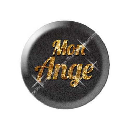 Cabochon résine a coller 25 mm saint valentin mon ange 