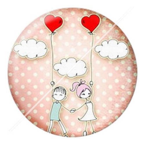 Cabochon résine a coller 25 mm amour couple saint valentin 3 