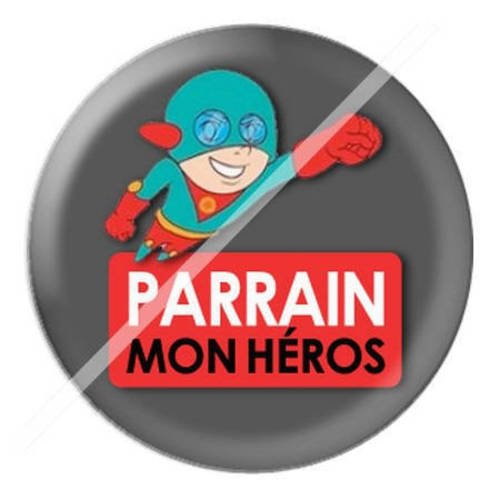 Cabochon résine a coller 25 mm pour parrain b15 