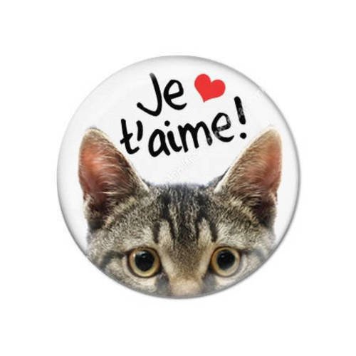 Cabochon résine a coller 25 mm saint valentin amour je t'aime a10 