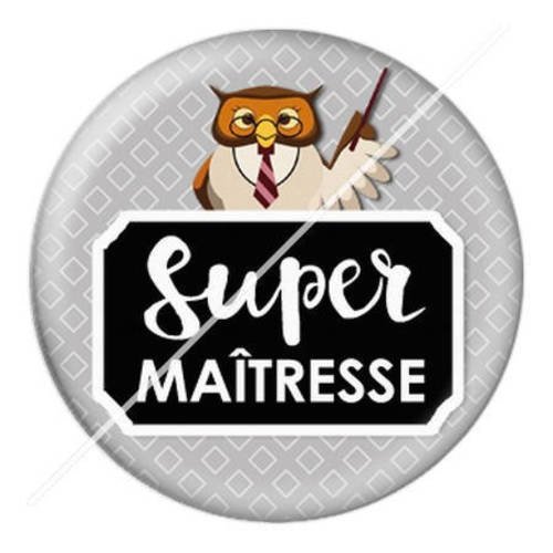 Cabochon résine a coller 25 mm pour super maîtresse s6 
