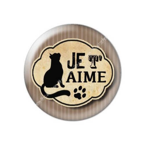 Cabochon résine a coller 25 mm saint valentin je t'aime 31 