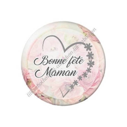 Cabochon résine a coller 25 mm maman v1 