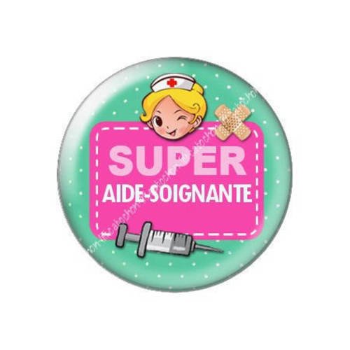Cabochon résine a coller 25 mm super aide soignante j11 