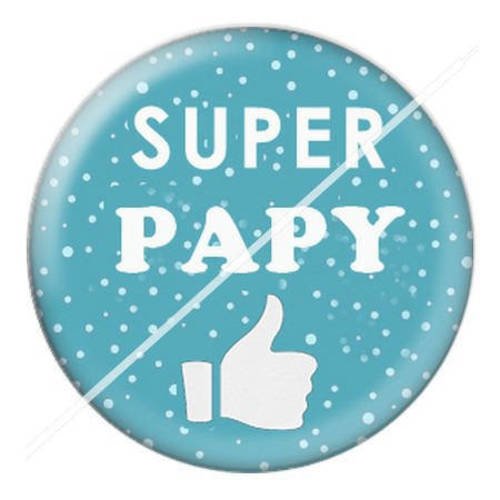 Cabochon résine a coller 25 mm pour fête papy papi  44 