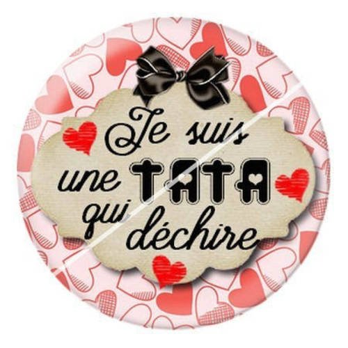 Cabochon résine a coller 25 mm pour super tata 6 