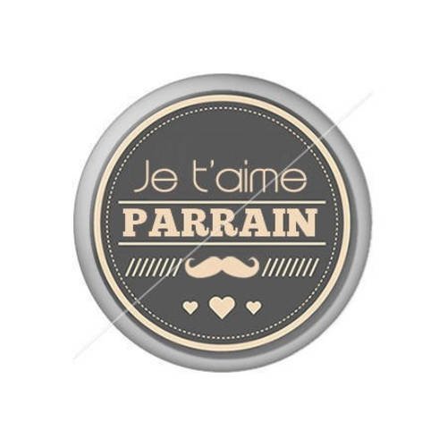 Cabochon résine a coller 25 mm parrain j10 