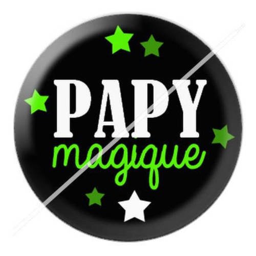 Cabochon résine a coller 25 mm pour fête papy papi 28 