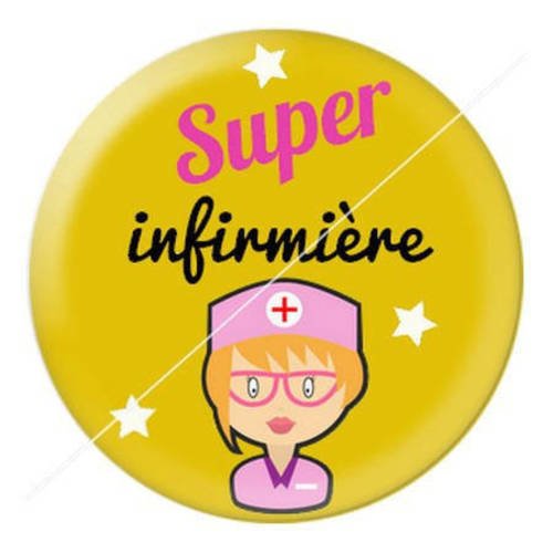 Cabochon résine a coller 25 mm infirmière f27 